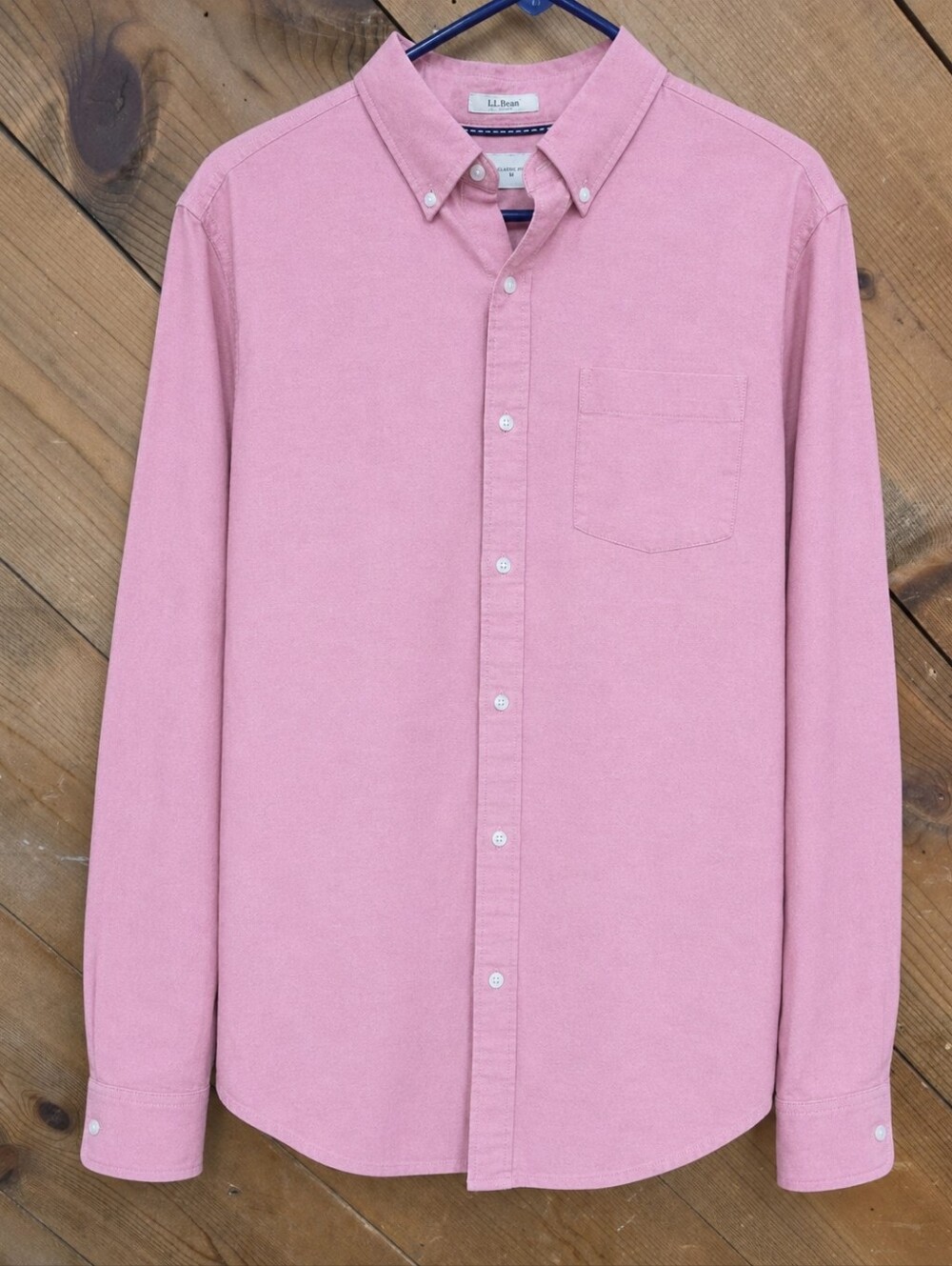 Hawker Rye Men's Button-Down Shirt - Pink - Large 97% Cotton